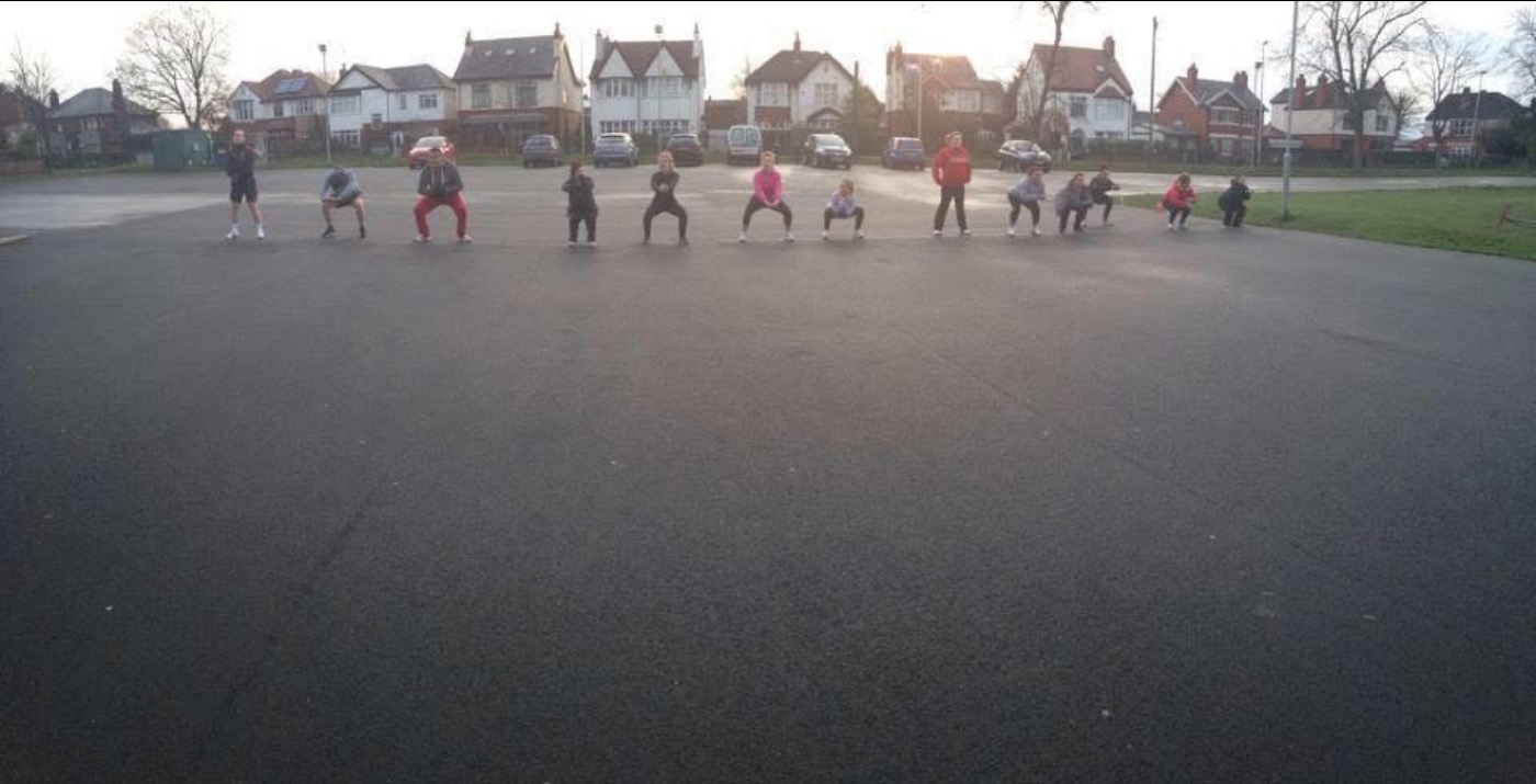 The car park where the bootcamps began